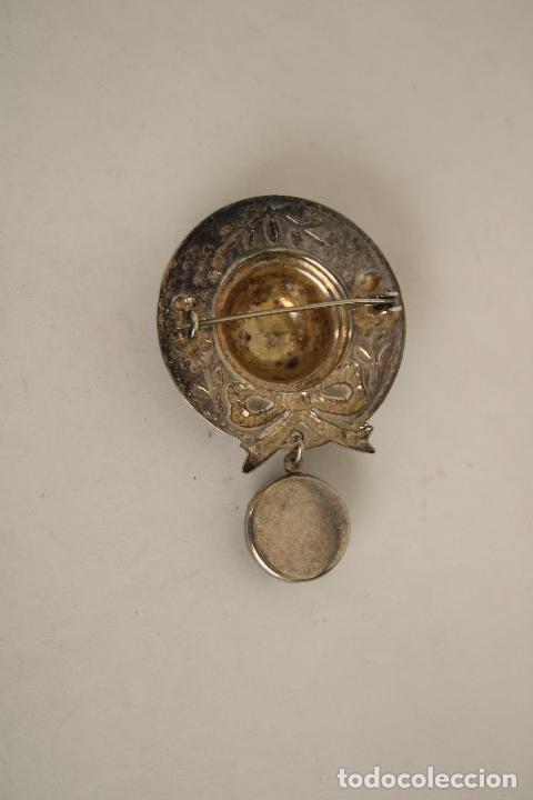 Joyeria: antiguo sombrero broche plata de ley - Foto 2