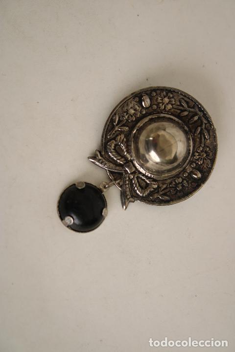 Joyeria: antiguo sombrero broche plata de ley - Foto 1