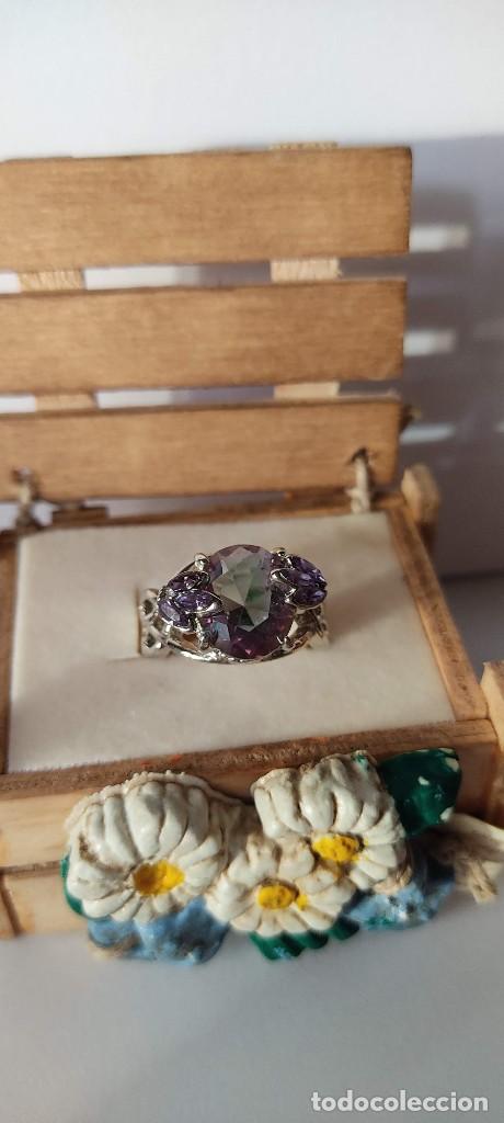 Joyeria: Espectacular anillo con cristal topacio m&iacute;stico arcoiris - Foto 7