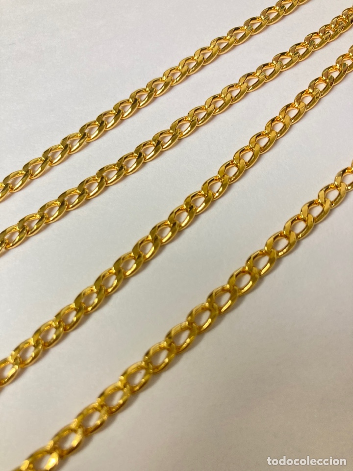 Joyeria: Cadena barbada chapada oro - Foto 3