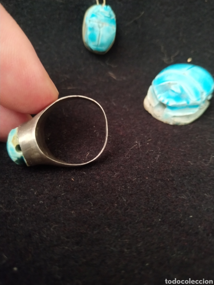 Joyeria: Lote egipcio de anillo ,colgante - Foto 2