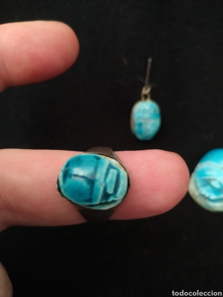 Joyeria: Lote egipcio de anillo ,colgante - Foto 6