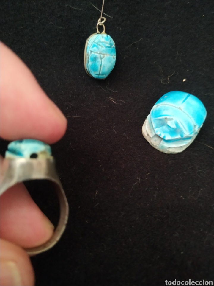 Joyeria: Lote egipcio de anillo ,colgante - Foto 7