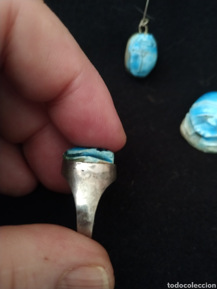 Joyeria: Lote egipcio de anillo ,colgante - Foto 8