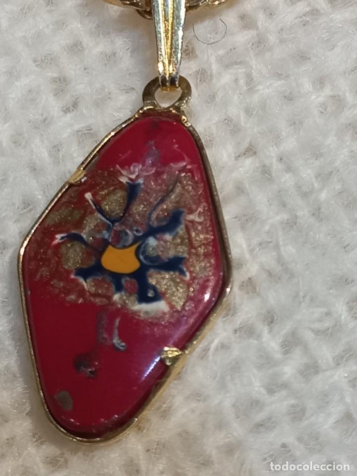 Joyeria: COLGANTE (ESMALTE-GRANATE-ROMBO) cadena - Foto 2