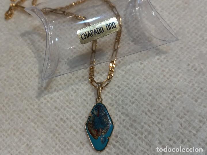 Joyeria: COLGANTE (ESMALTE-TURQUESA-ROMBO) cadena - Foto 9