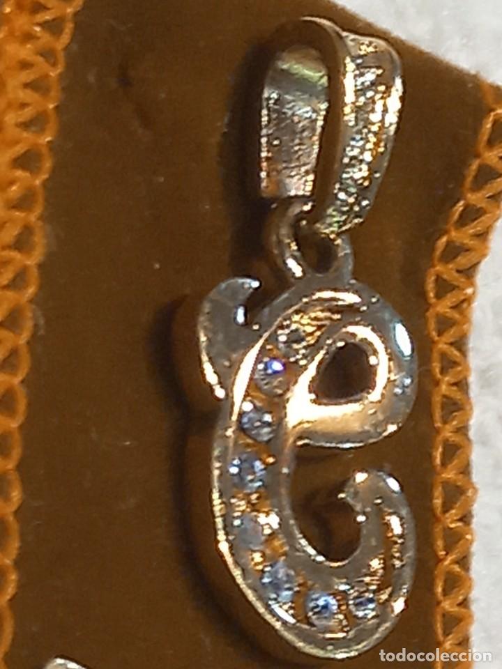 Joyeria: COLGANTE-INICIAL ( C ) chapado oro - Foto 4