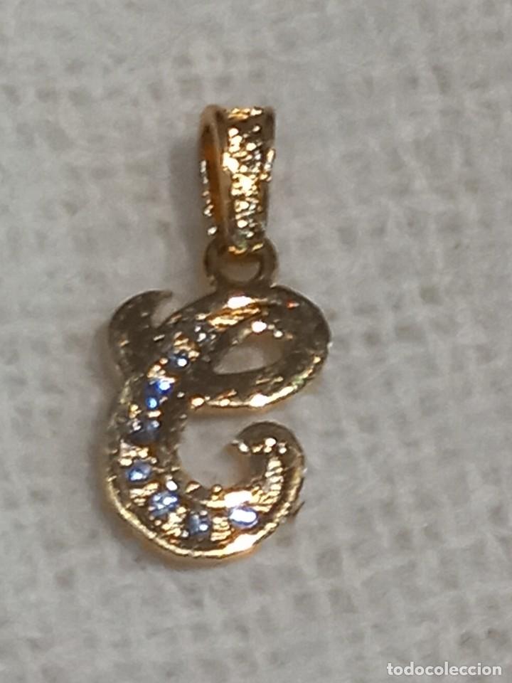 Joyeria: COLGANTE-INICIAL ( C ) chapado oro - Foto 5