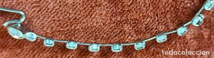 Joyeria: CONJUNTO DE COLLAR Y PENDIENTES. STRASS ENGARZADO. CIRCA 1940. - Foto 7