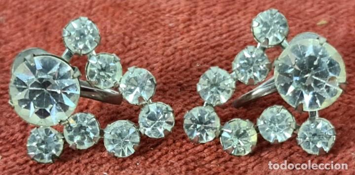 Joyeria: CONJUNTO DE COLLAR Y PENDIENTES. STRASS ENGARZADO. CIRCA 1940. - Foto 13