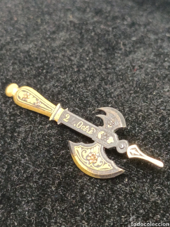 Joyeria: Broche de mahorra damasquinado - Foto 3