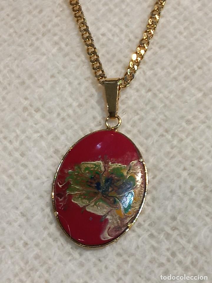 Joyeria: COLGANTE (ESMALTE-GRANATE-OVALADO) cadena - Foto 1