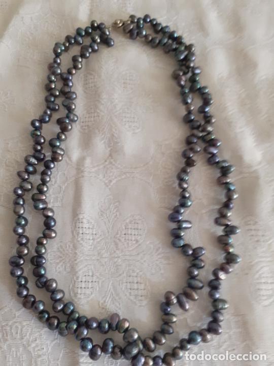 Joyeria: Collar perlas naturales grises - Foto 3