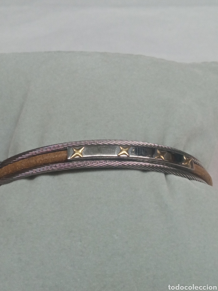 Joyeria: Pulsera acero y piel - Foto 1