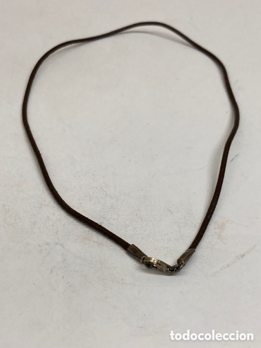 Joyeria: Gargantilla de plata y cuero - Foto 1