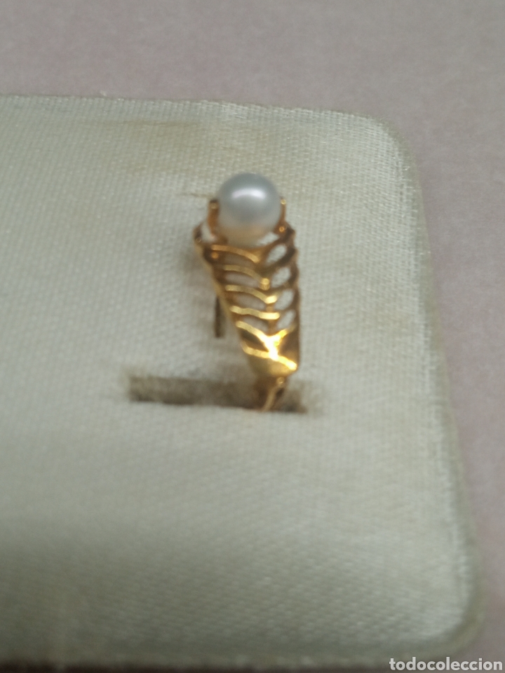 Joyeria: Pendiente de oro y perla V - Foto 2