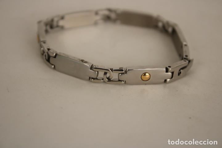 Joyeria: Pulsera acero y puntos de oro - Foto 1