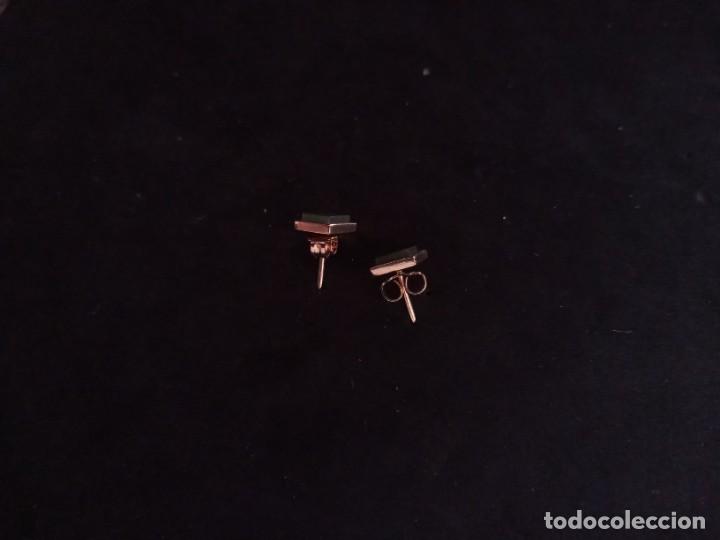 Joyeria: BONITOS PENDIENTES DE ORO 750 Y ESMERALDAS ANTIGUOS