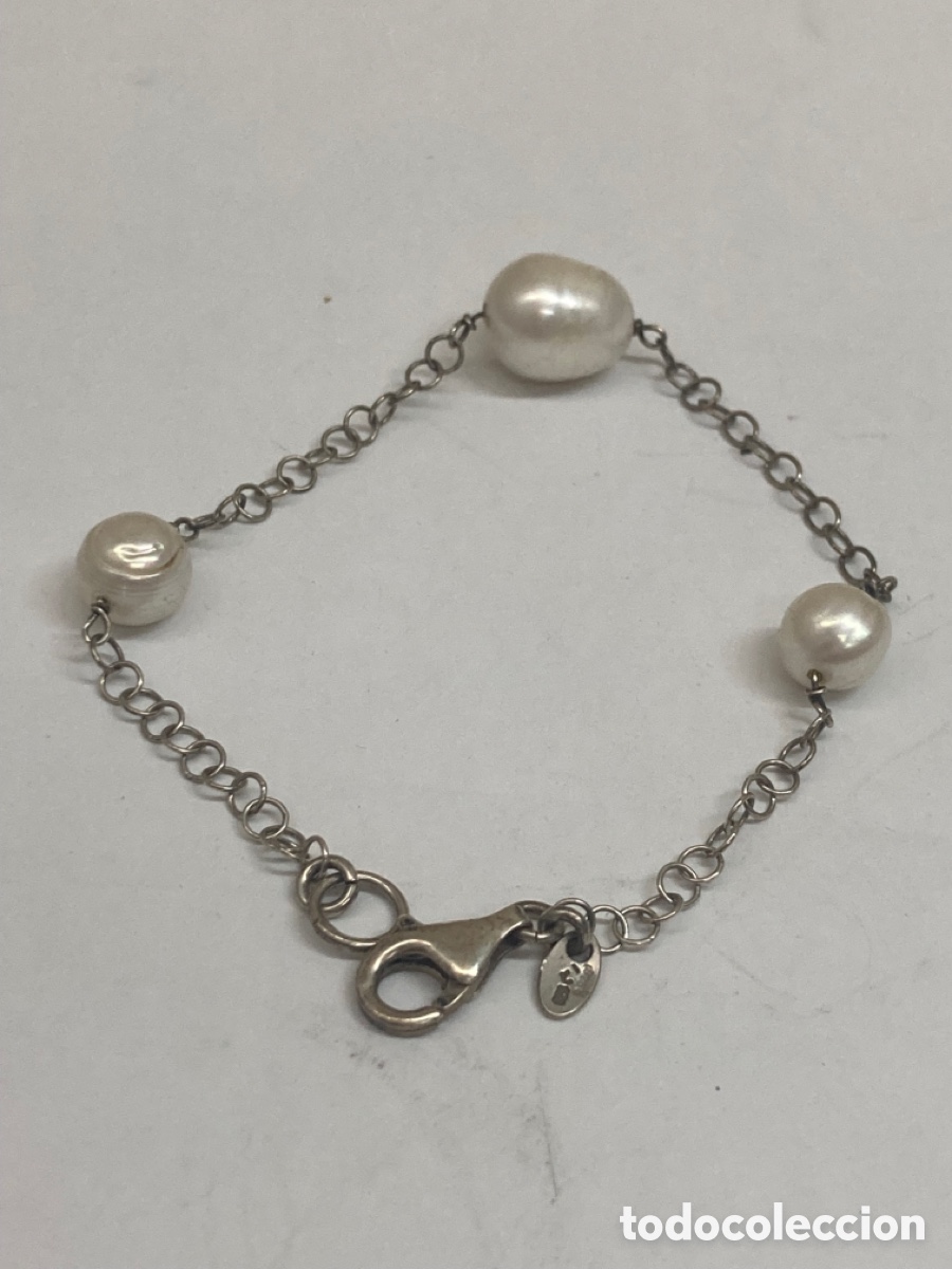 Joyeria: Pulsera de plata y perlas - Foto 1