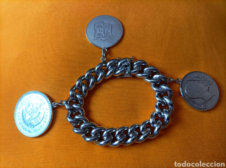 Joyeria: Pulsera de plata y monedas - Foto 1