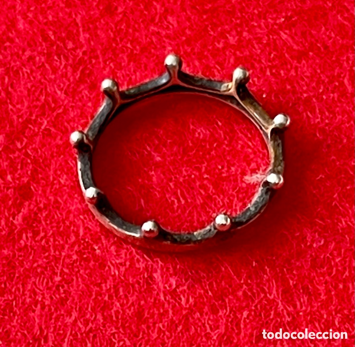 Joyeria: Anillo en forma de corona en plata de ley. - Foto 1
