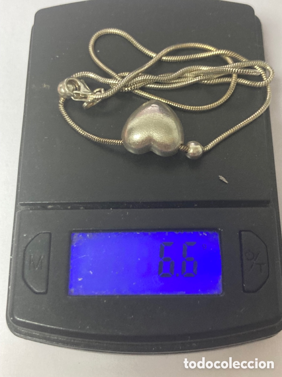 Joyeria: Gargantilla con centro de coraz&oacute;n de plata /CC18 - Foto 7