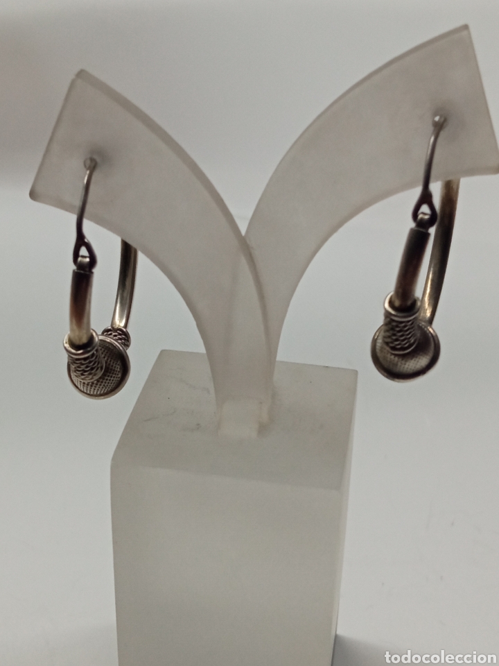 Joyeria: pendiente de plata + - Foto 1