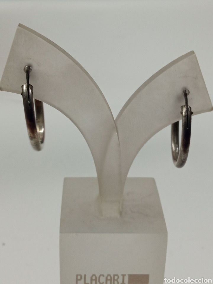 Joyeria: pendiente de plata + - Foto 1