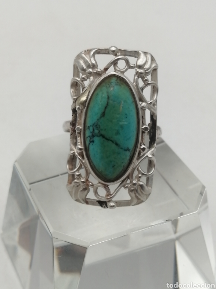 Joyeria: Anillo plata de ley y turquesa - Foto 3