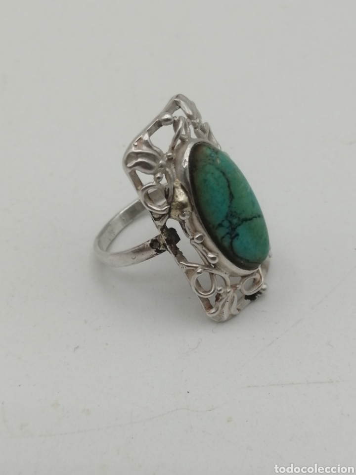 Joyeria: Anillo plata de ley y turquesa - Foto 4