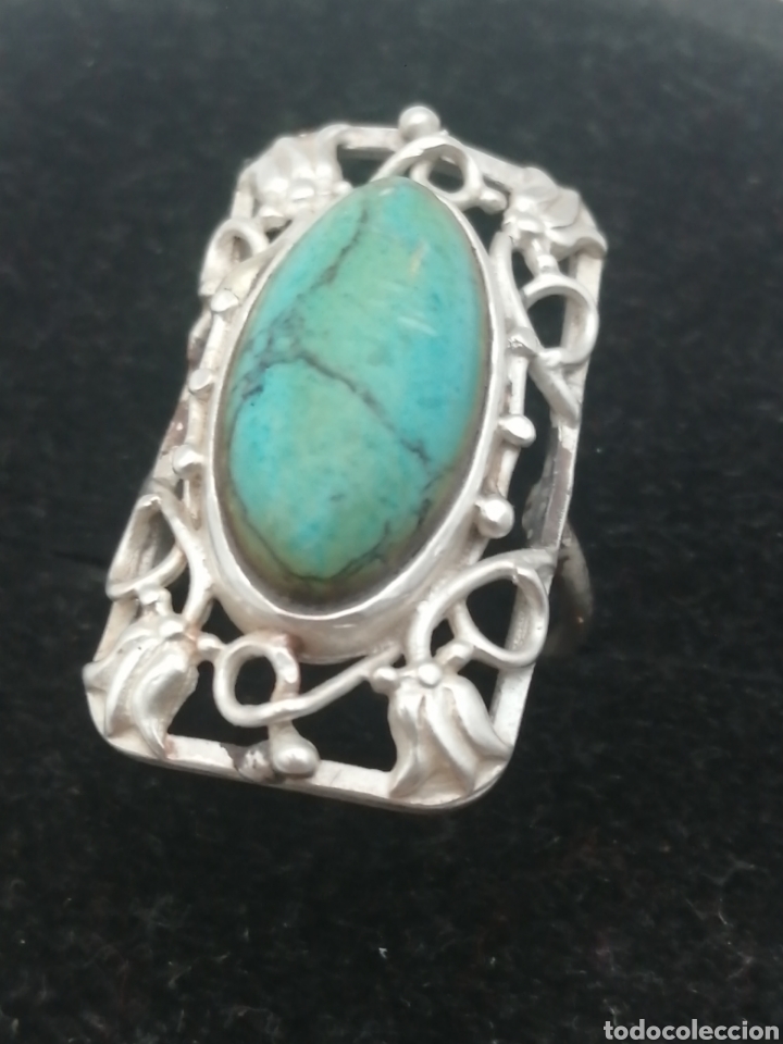 Joyeria: Anillo plata de ley y turquesa - Foto 6