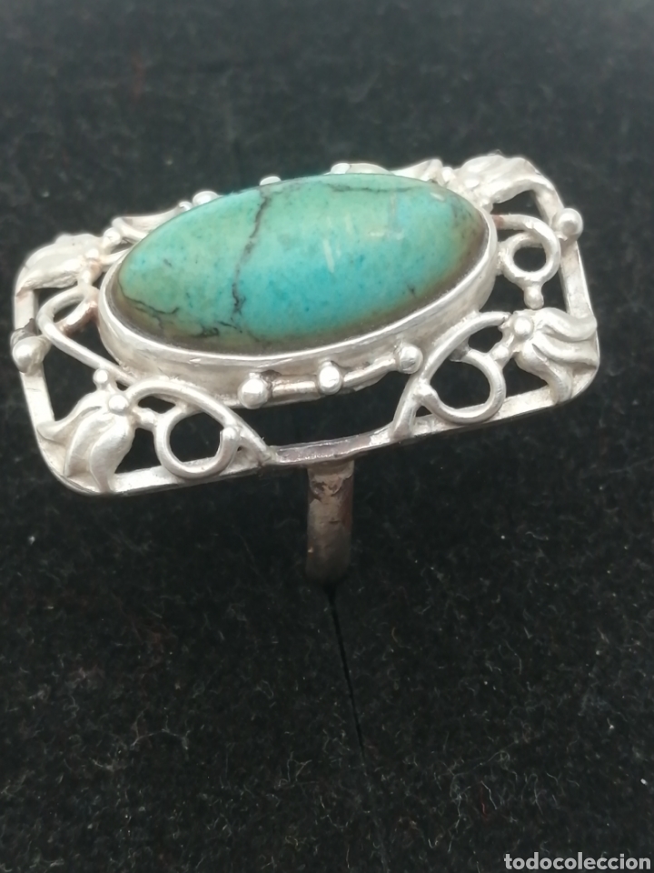 Joyeria: Anillo plata de ley y turquesa - Foto 7