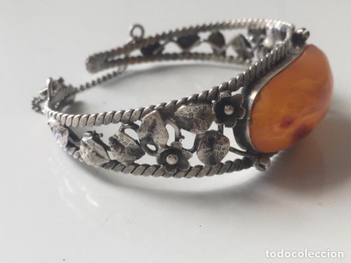 Joyeria: Brazalete de plata y &aacute;mbar. - Foto 5