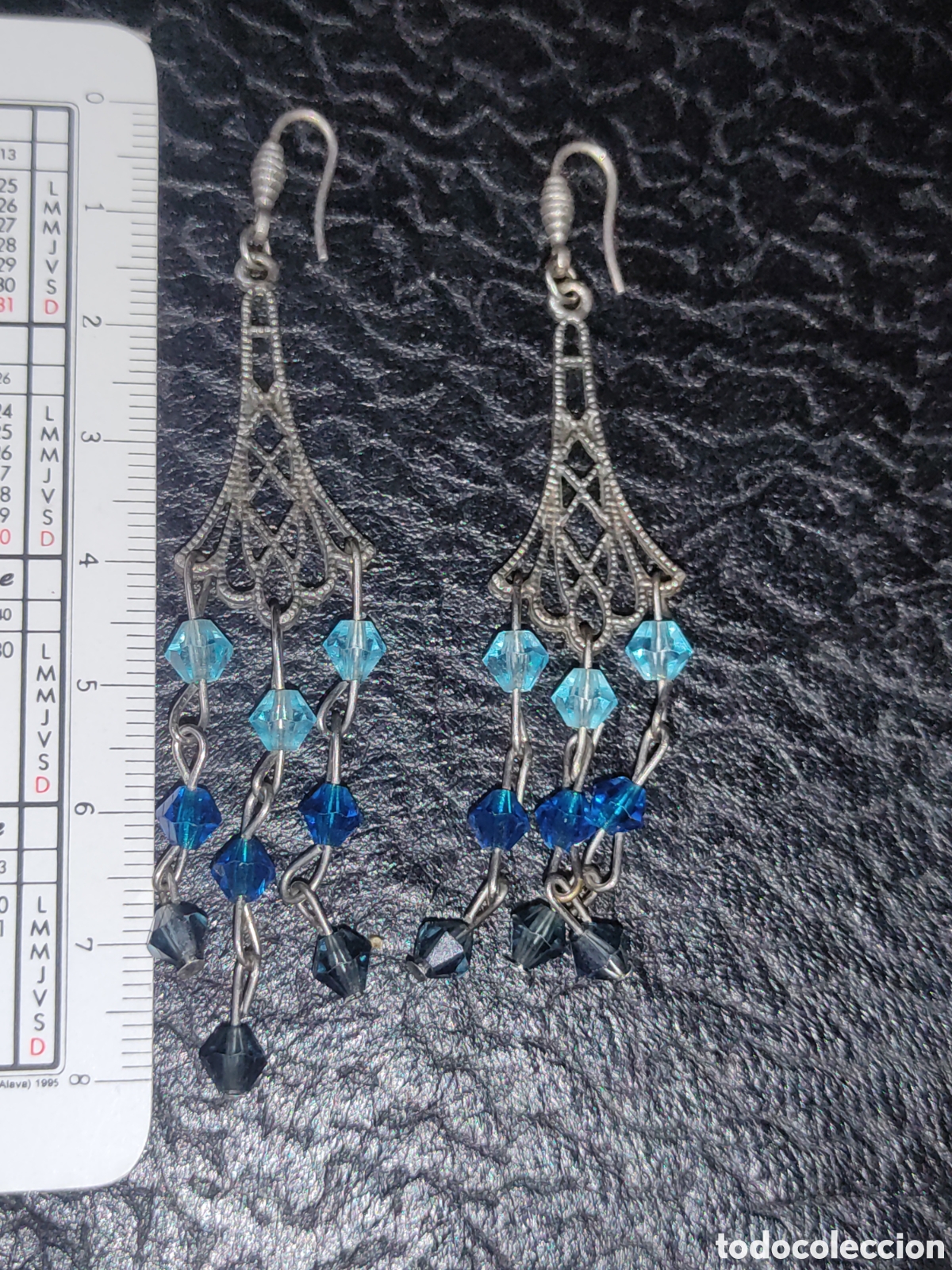 Joyeria: Pendientes largos con cristales. - Foto 2