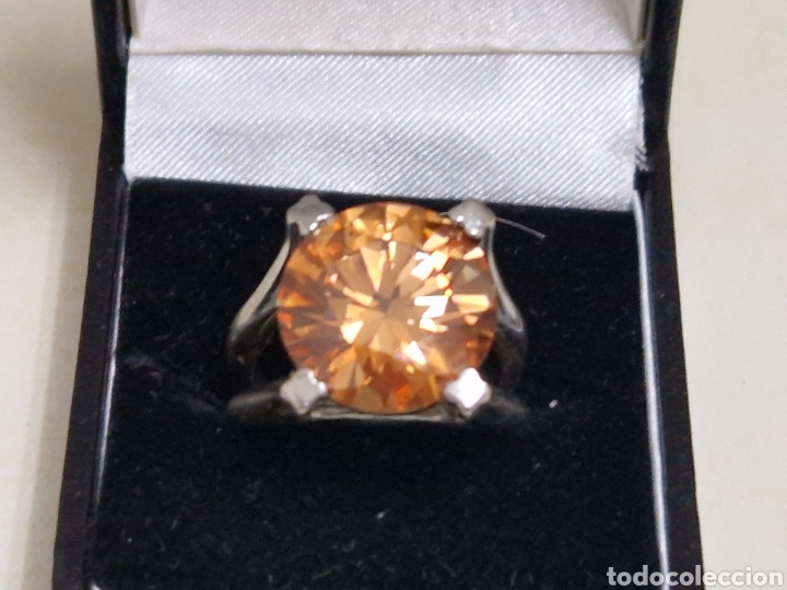Joyeria: INCRE&Iacute;BLE ANILLO PLATA 925 CON CIRCON NARANJA INTENSO - Foto 2
