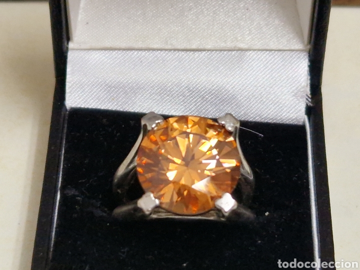 Joyeria: INCRE&Iacute;BLE ANILLO PLATA 925 CON CIRCON NARANJA INTENSO - Foto 3