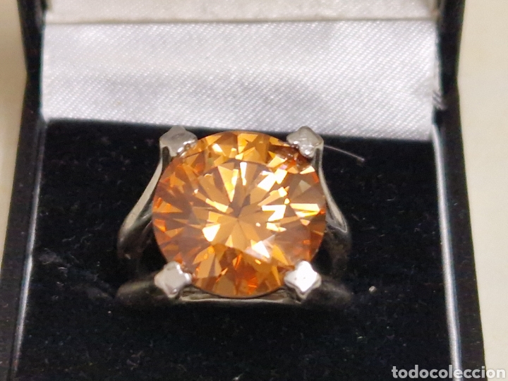 Joyeria: INCRE&Iacute;BLE ANILLO PLATA 925 CON CIRCON NARANJA INTENSO - Foto 1