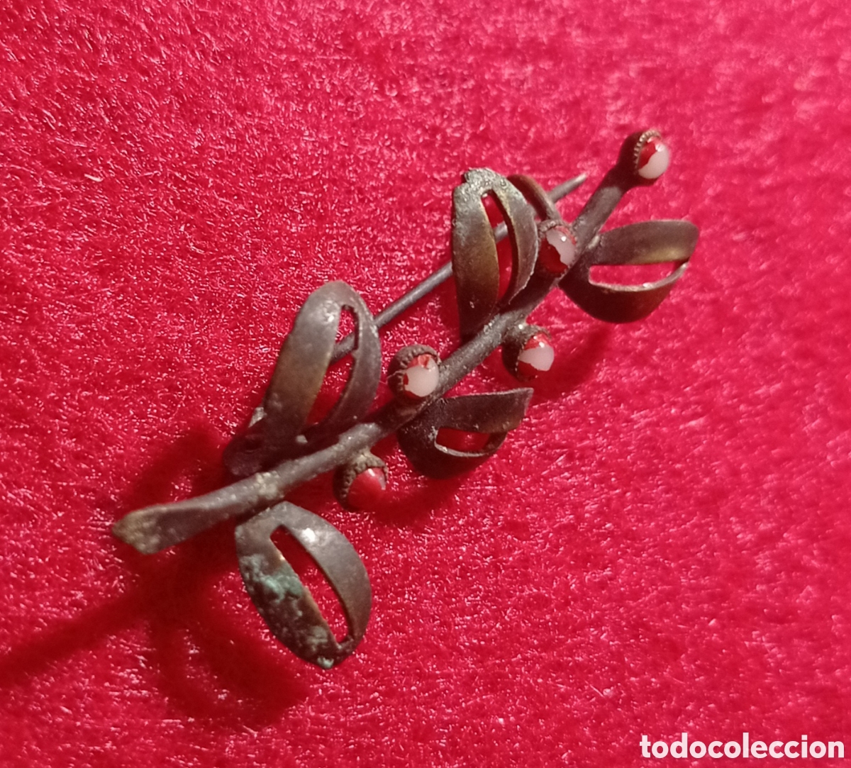 Joyeria: ⚜️ANTIGUO BROCHE DE AGUJA CENTENARIO - Foto 2