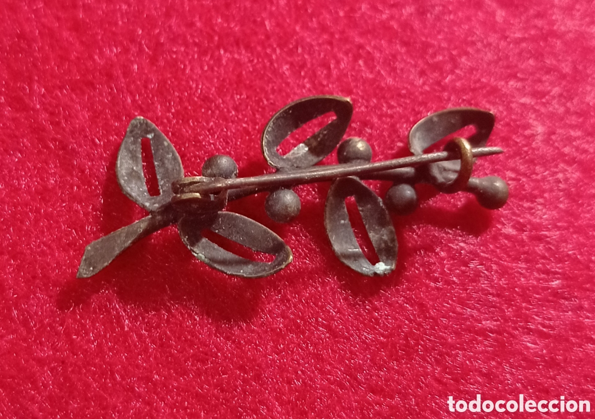 Joyeria: ⚜️ANTIGUO BROCHE DE AGUJA CENTENARIO - Foto 3