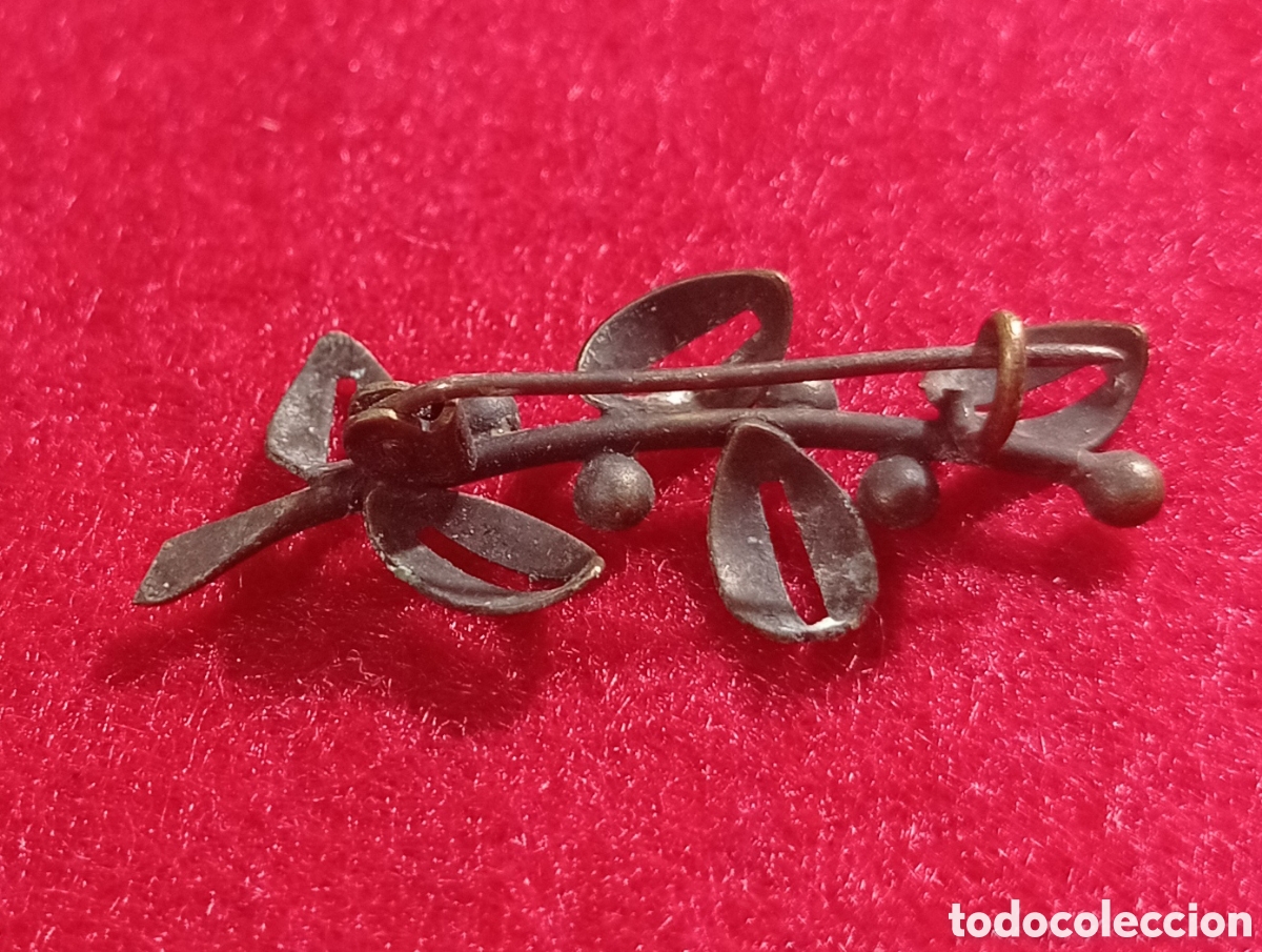 Joyeria: ⚜️ANTIGUO BROCHE DE AGUJA CENTENARIO - Foto 4