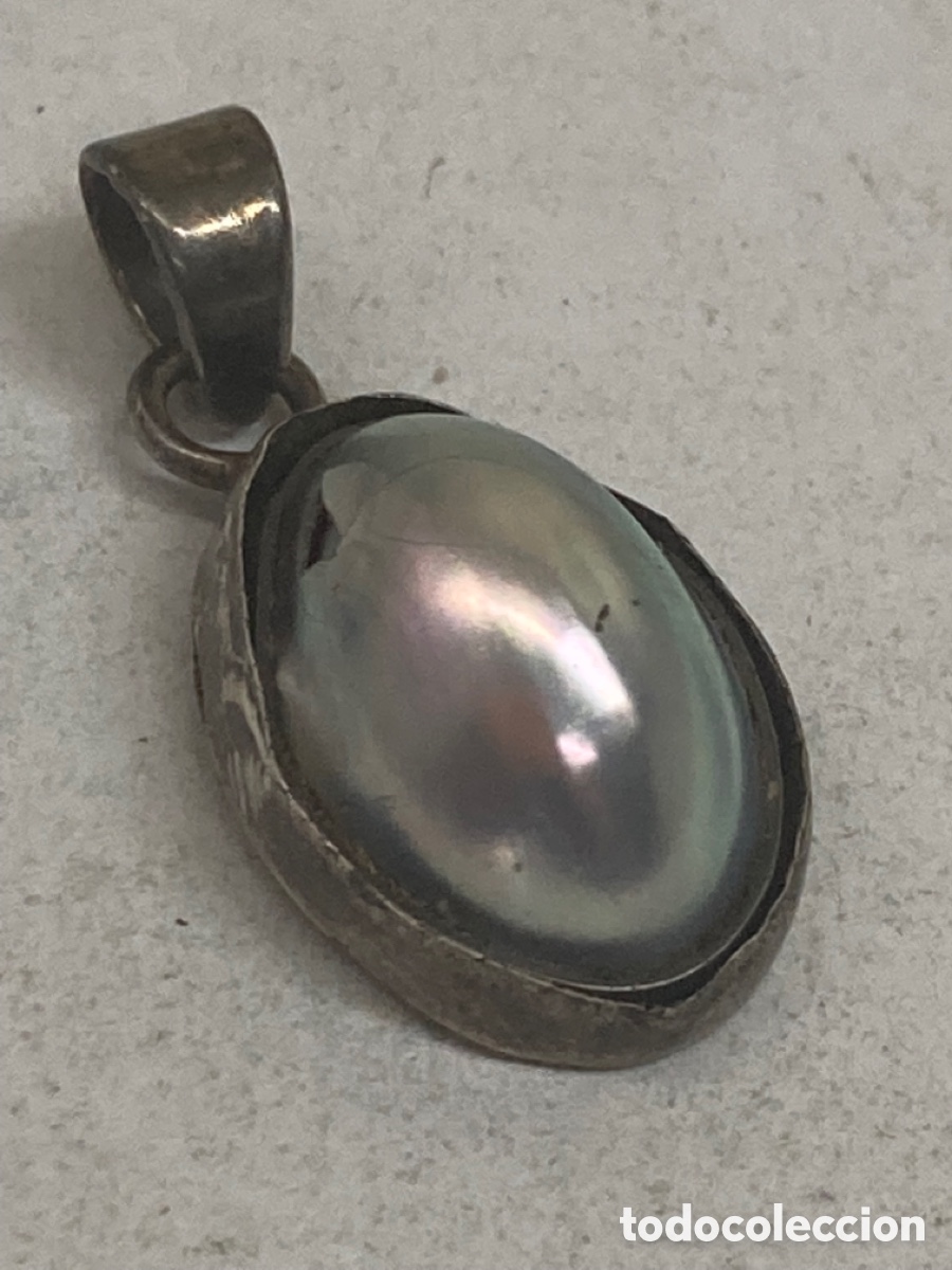 Joyeria: Colgante de plata y n&aacute;car/C45 - Foto 1