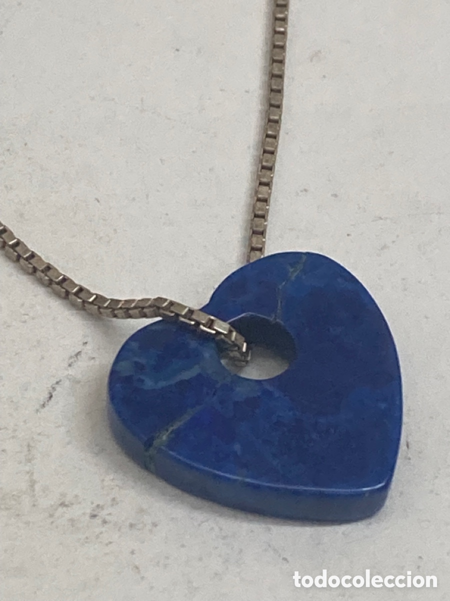 Joyeria: Cadena de plata y colgante de lapisl&aacute;zuli - Foto 2