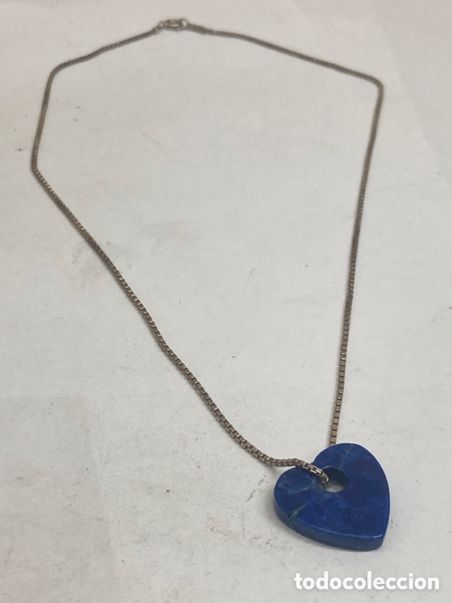 Joyeria: Cadena de plata y colgante de lapisl&aacute;zuli - Foto 1