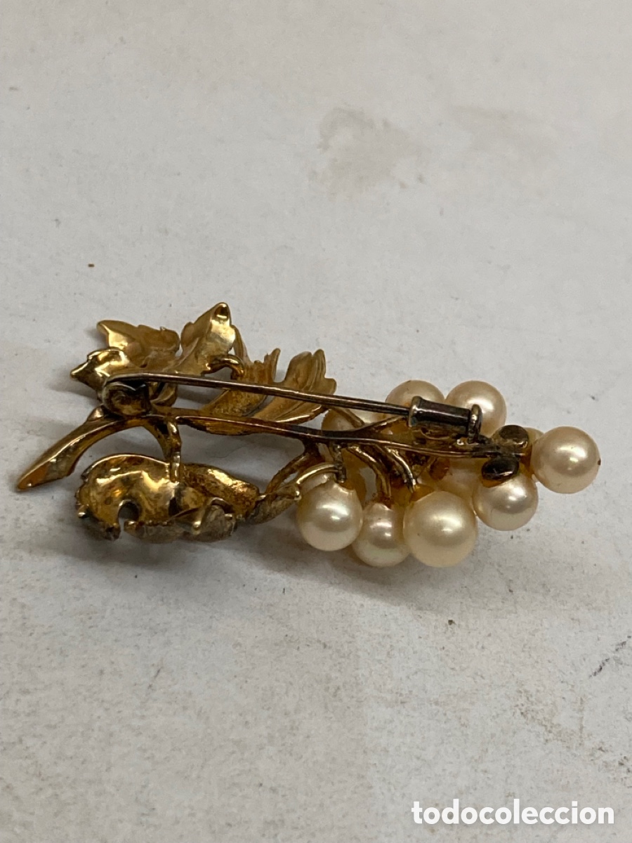Joyeria: Broche de plata y perlas vintage - Foto 2