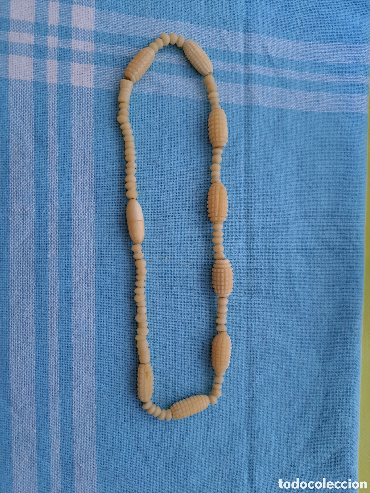 Joyeria: Collar de hueso en forma de mazorcas de ma&iacute;z 1970s - Foto 1
