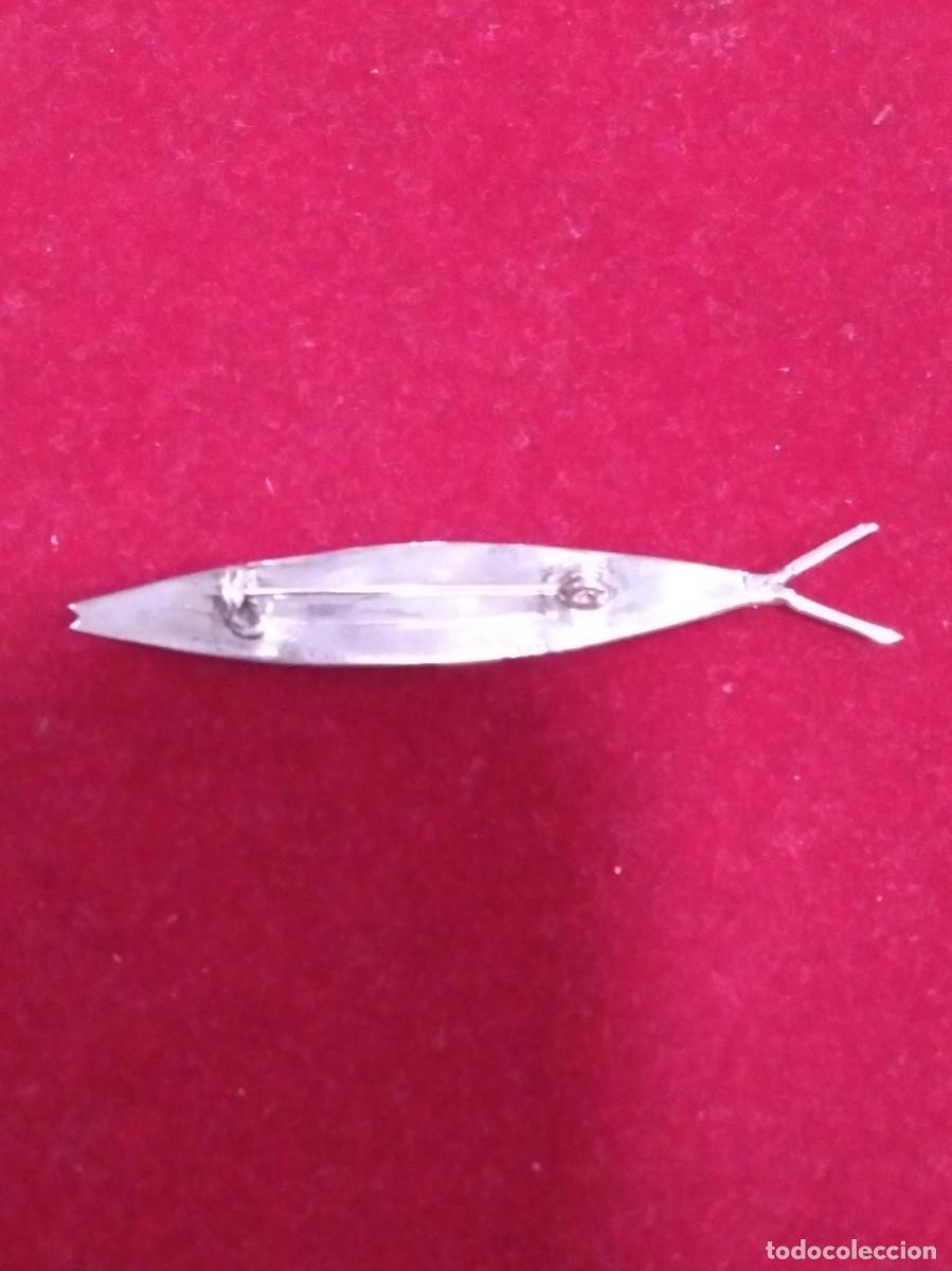 Joyeria: Broche pez en plata 925 y piedras. REF-1768 - Foto 2