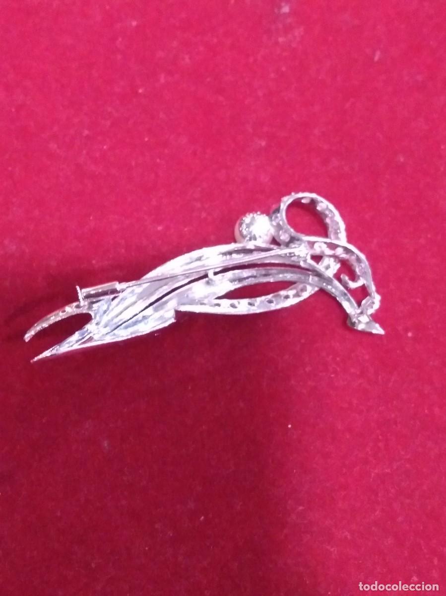 Joyeria: Precioso broche plateado vintage.REF-4258 - Foto 2