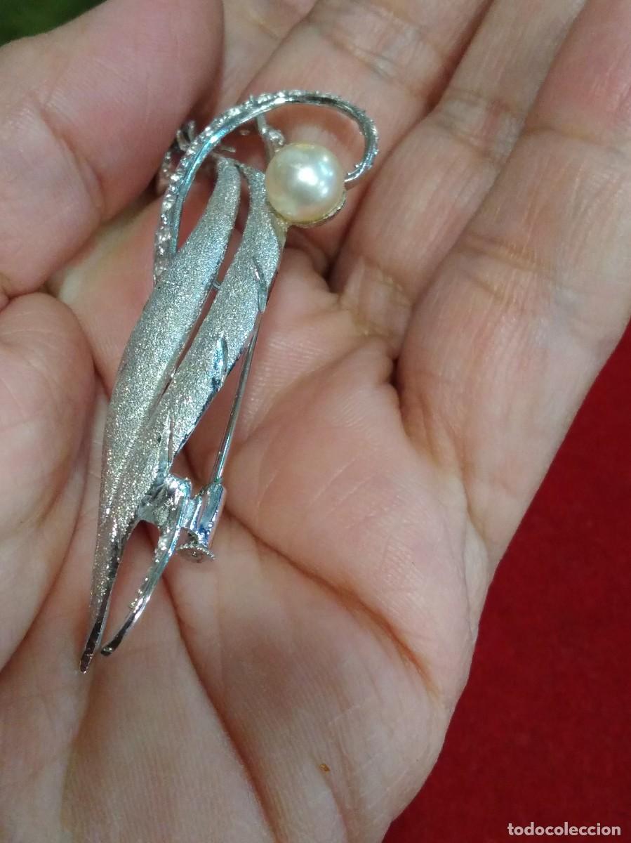 Joyeria: Precioso broche plateado vintage.REF-4258 - Foto 3
