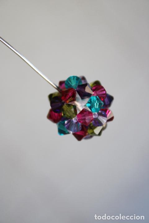 Joyeria: alfiler plata con cristales de colores - Foto 2