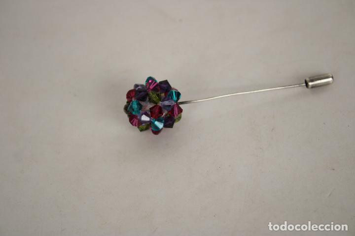 Joyeria: alfiler plata con cristales de colores - Foto 1